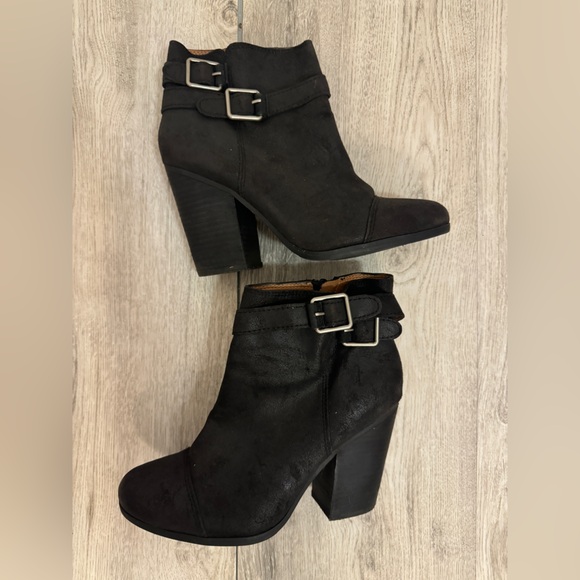 Lucky Brand Shoes - Lucky Brand Black Heeled Boots with Chunky Heel